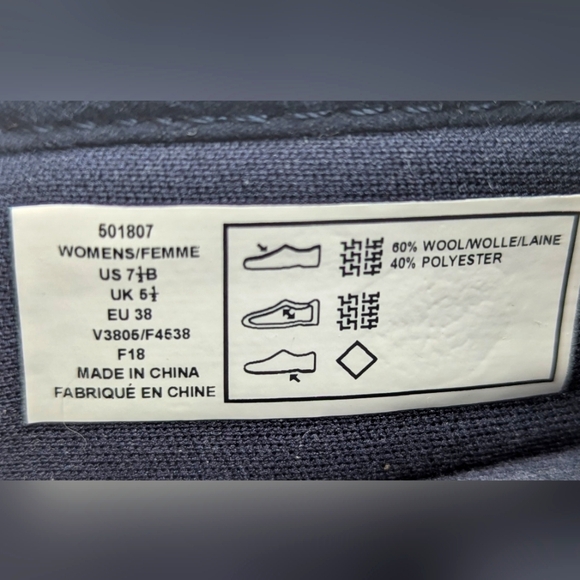 Lands' End Comfort Step Wool Slip-On Loafer Shoe Size 7.5B Blue - Picture 3 of 13